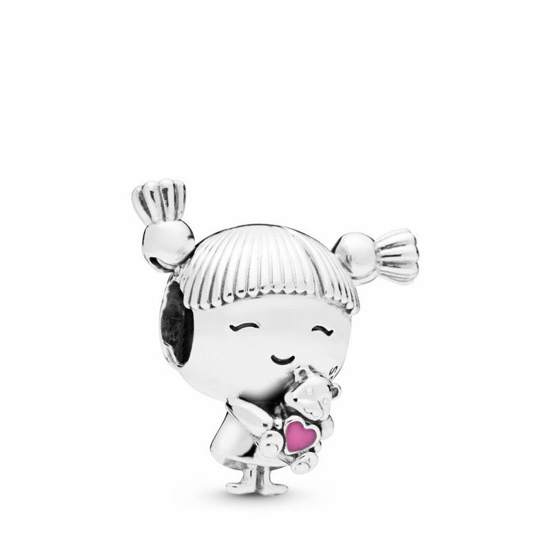 Pandora Girl with Pigtails Charm Online NZ, Sterling Silver (358274-BIC)